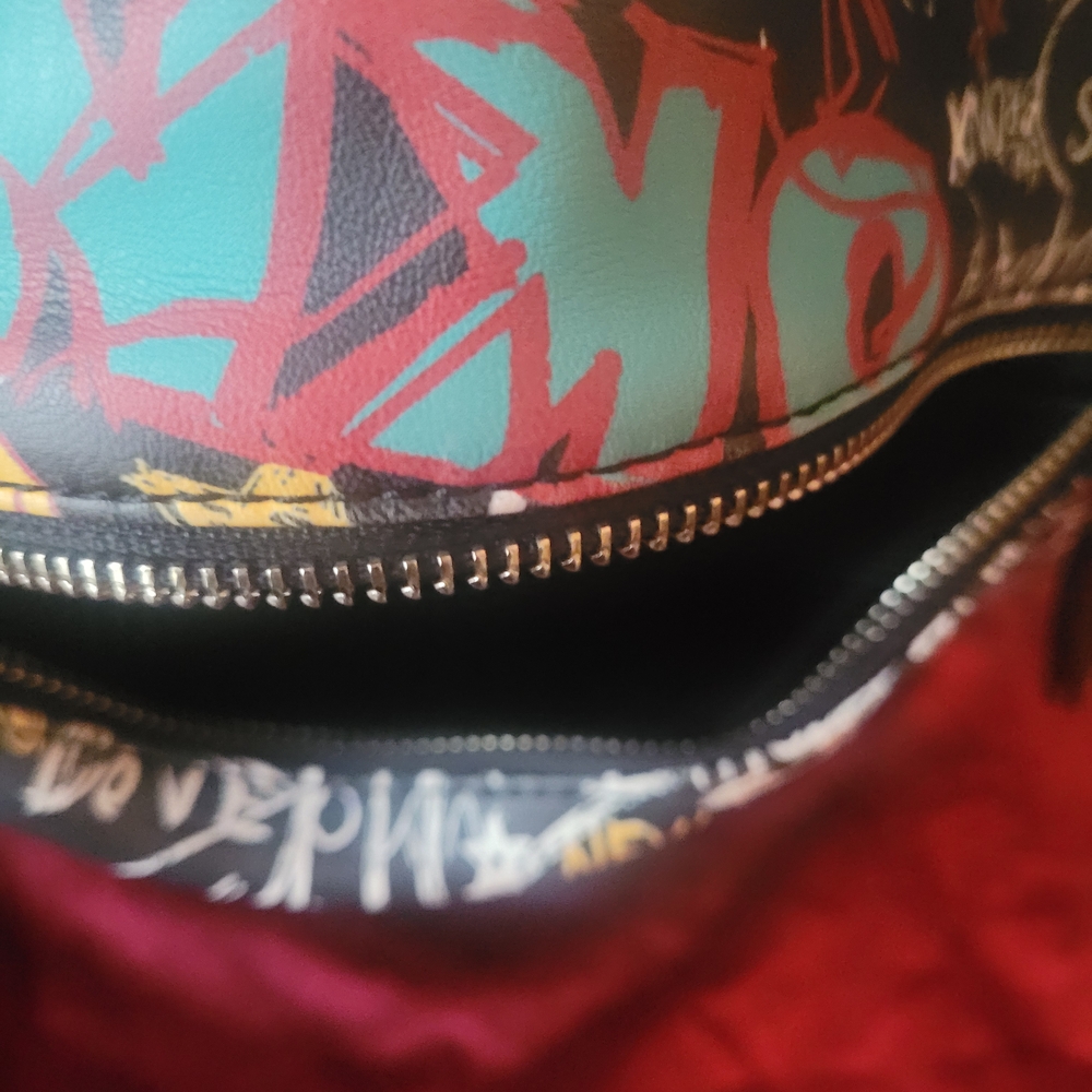 DKNY Multicolor Graffiti Leather Handbag